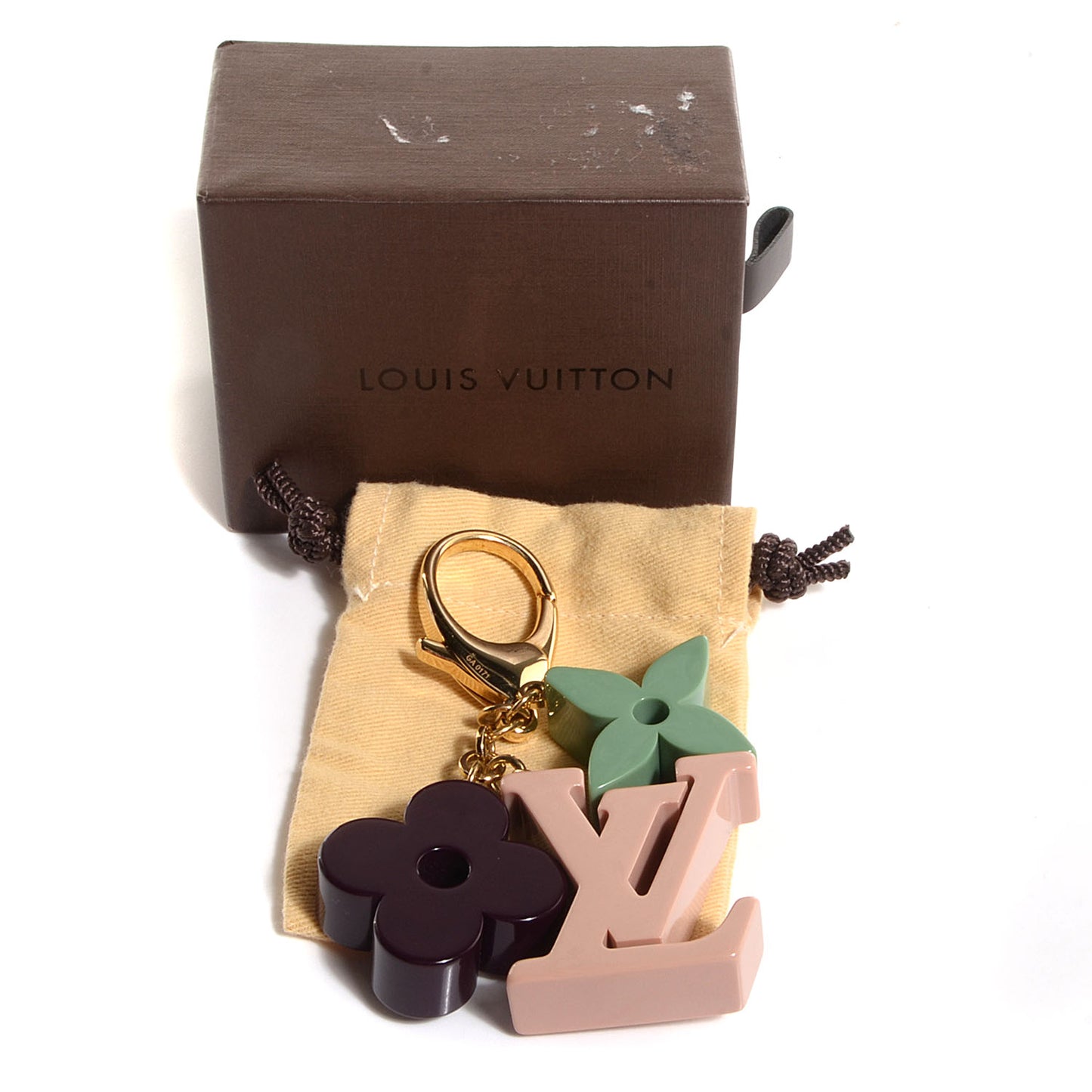 Resin Playtime Bag Charm Rose