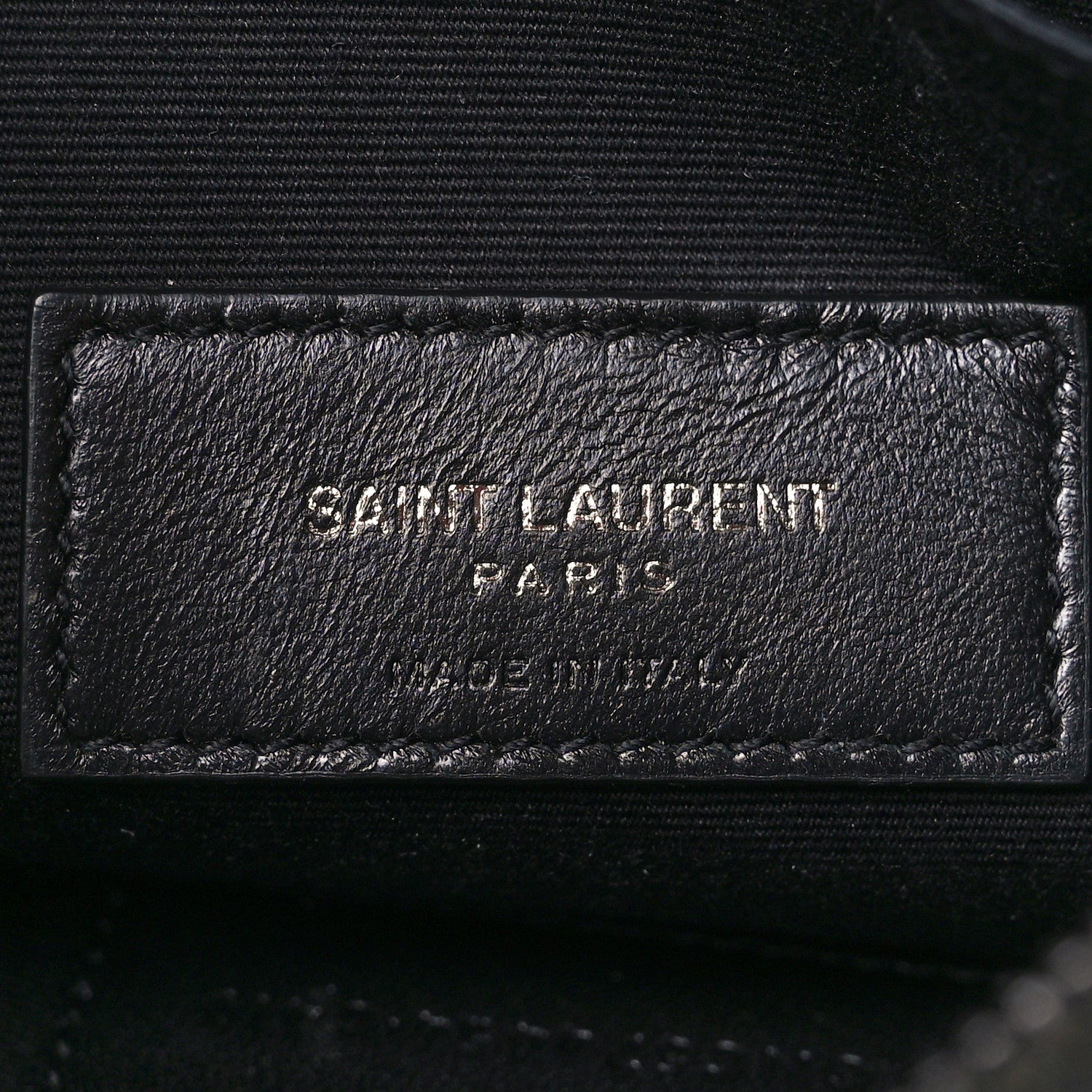 Saint Laurent Grain De Poudre Monogram Bill Pouch Black 6 of 14
