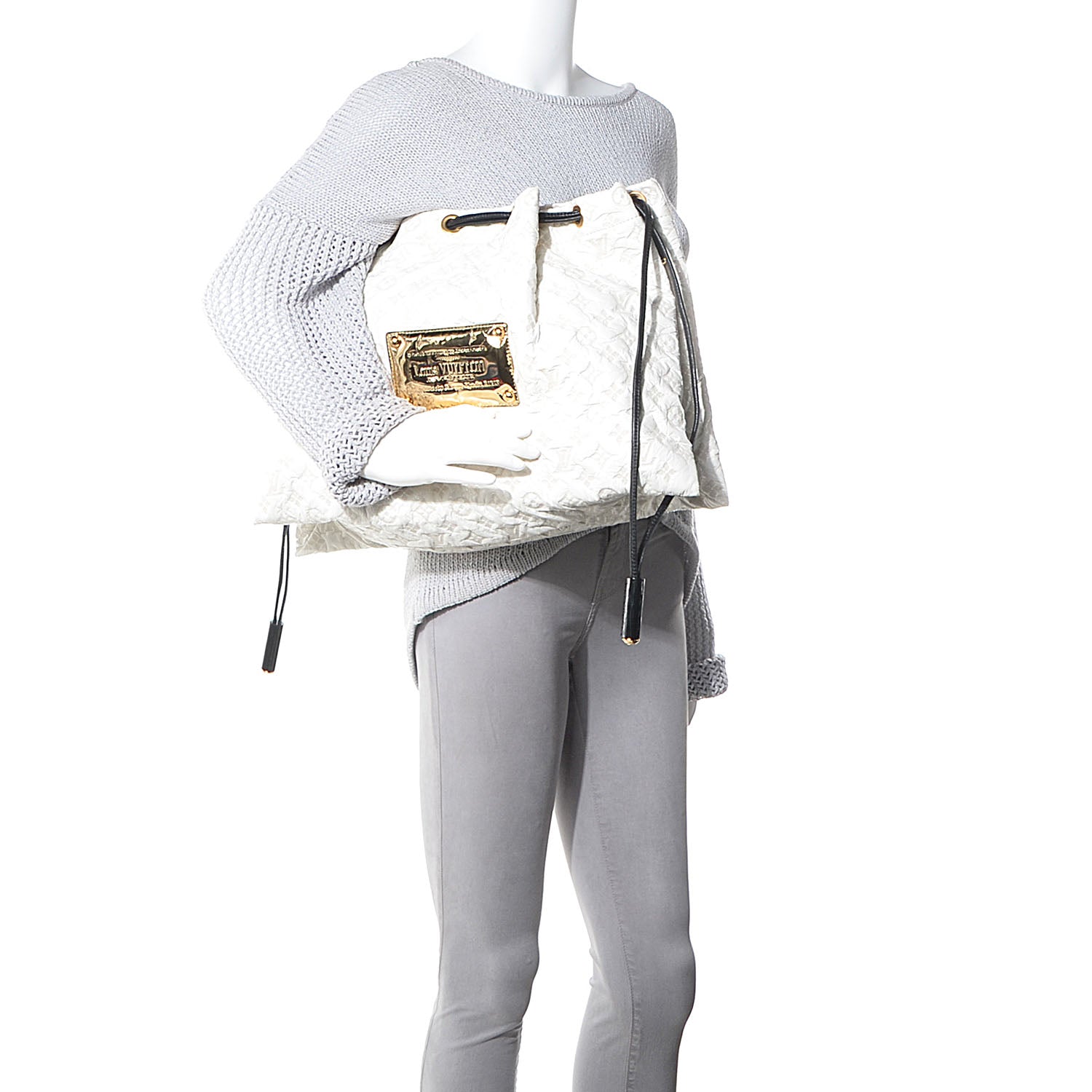 Louis Vuitton Vinyl Monogram Squishy Inventeur White 2 of 7