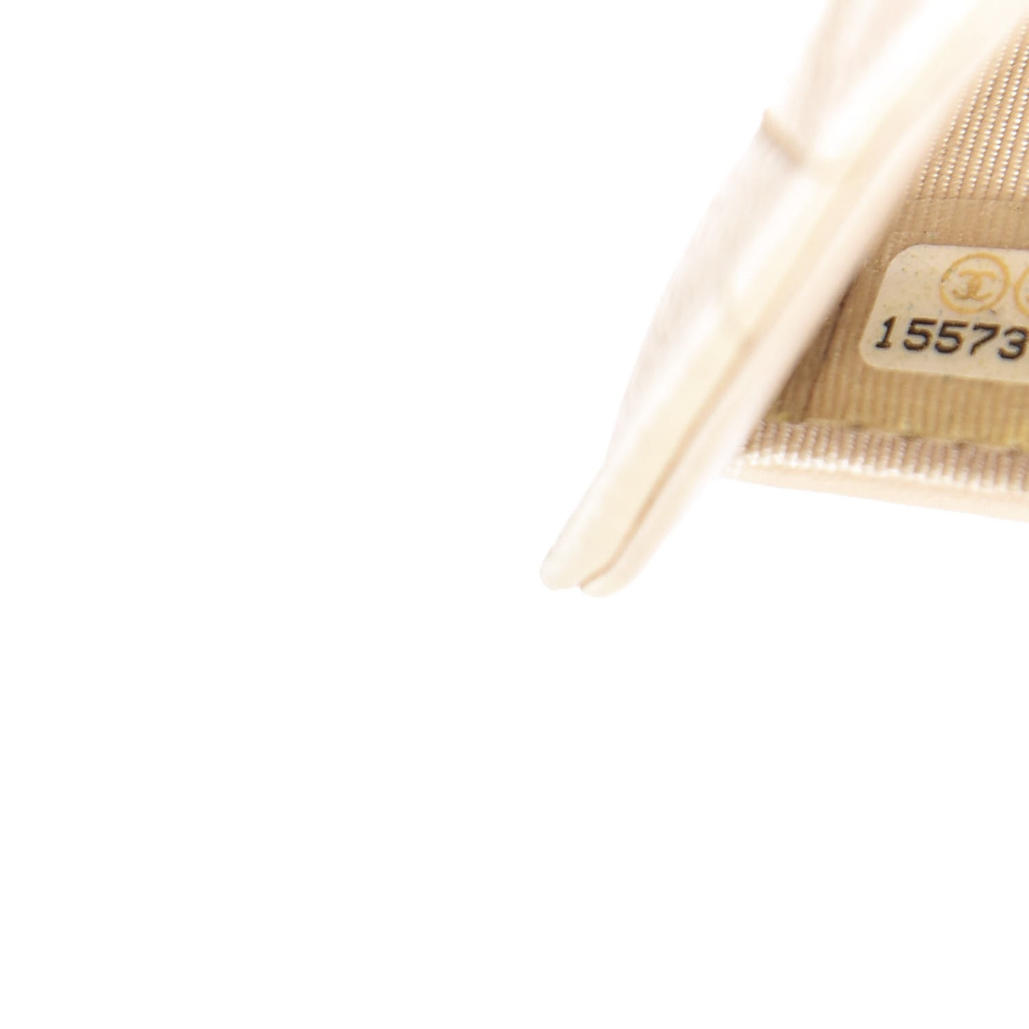 Caviar Quilted Large Flap Wallet Beige