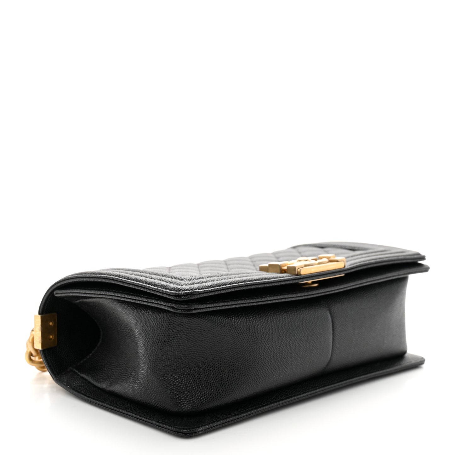 Caviar Quilted Medium Boy Flap Black