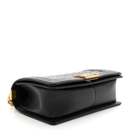 Chanel Caviar Quilted Medium Boy Flap Black 4 of 11