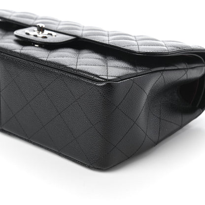 Chanel Caviar Quilted Jumbo Double Flap Black 7 of 10