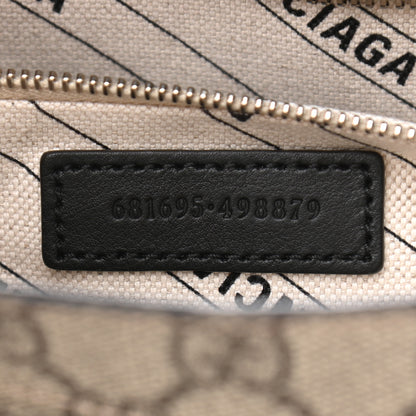 Balenciaga X GUCCI GG Supreme Monogram Neo Classic Silver Hardware City Beige Ebony 7 of 10