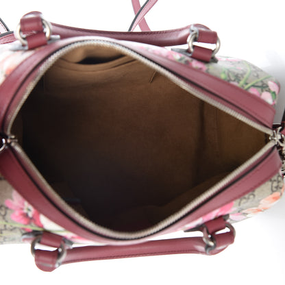 Gucci GG Supreme Monogram Blooms Small Boston Beige Multicolor Dry Rose 5 of 10