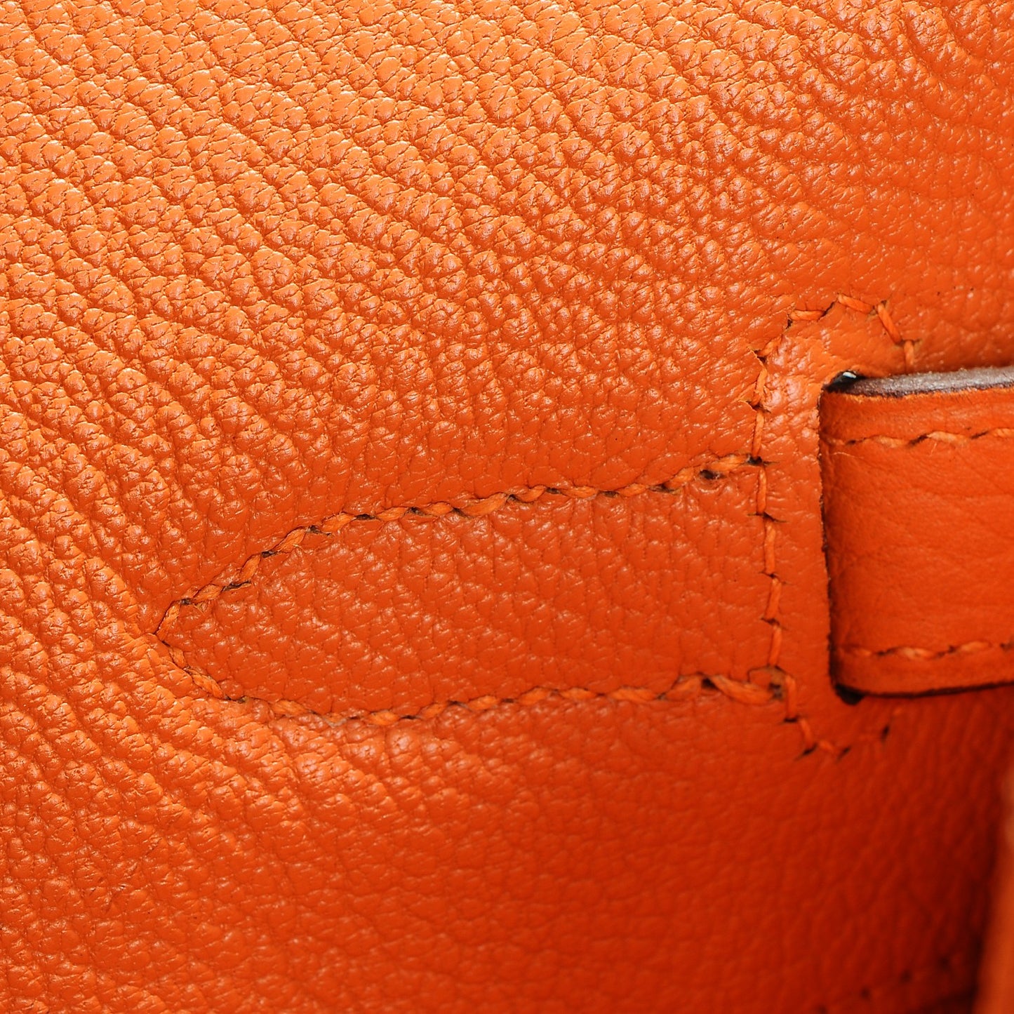 Taurillon Clemence Birkin 35 Orange