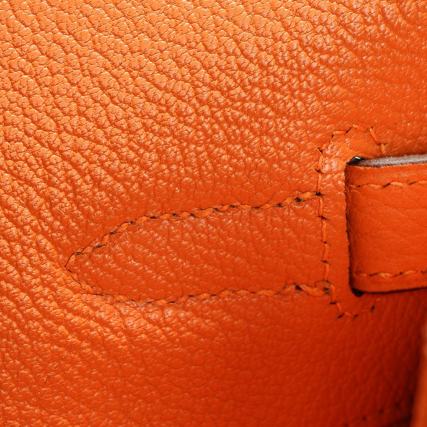 Hermes Taurillon Clemence Birkin 35 Orange 23 of 30