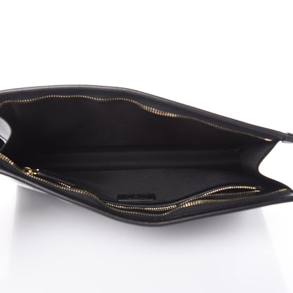 Chanel Tweed PVC Lambskin Large Pouch Black 5 of 10