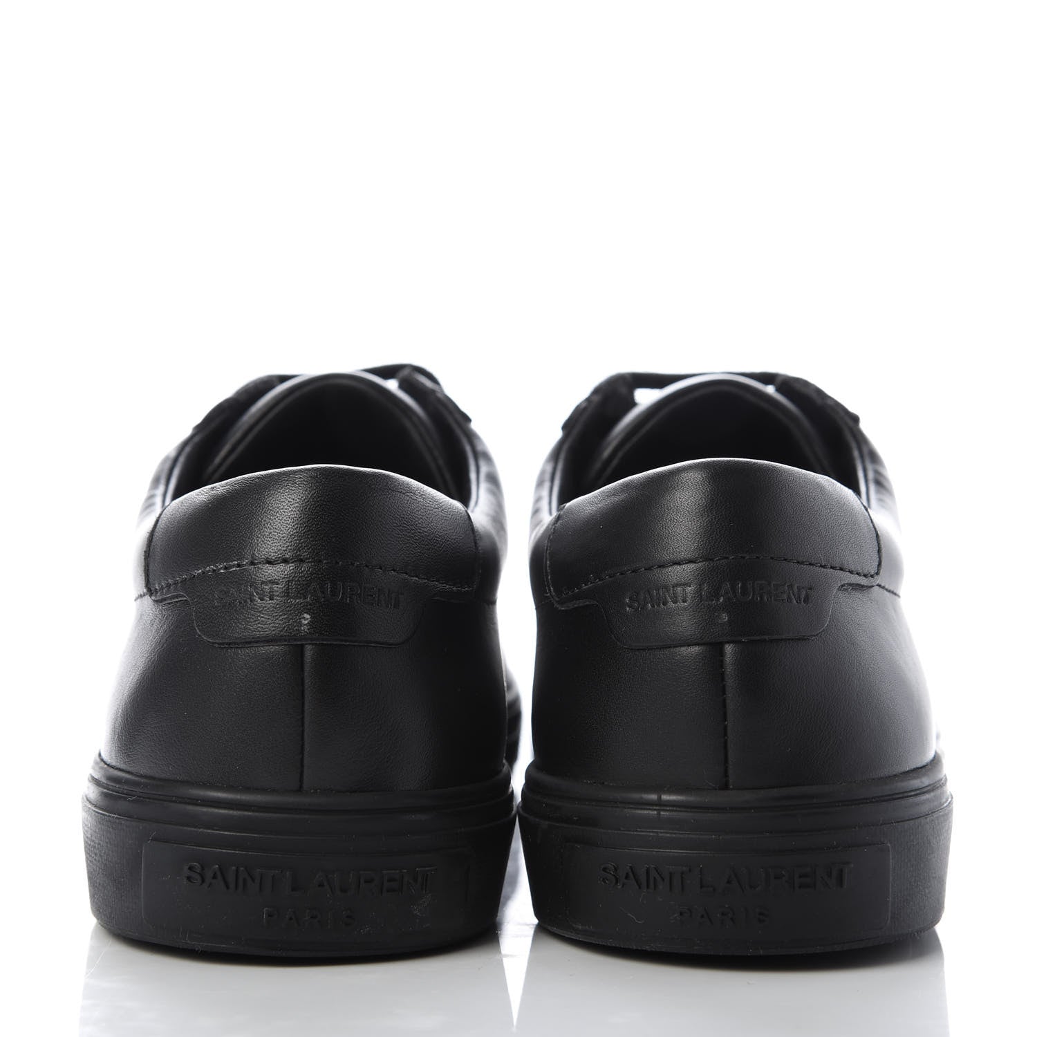 Saint Laurent Calfskin Andy Low Top Sneakers 36 Black 6 of 9