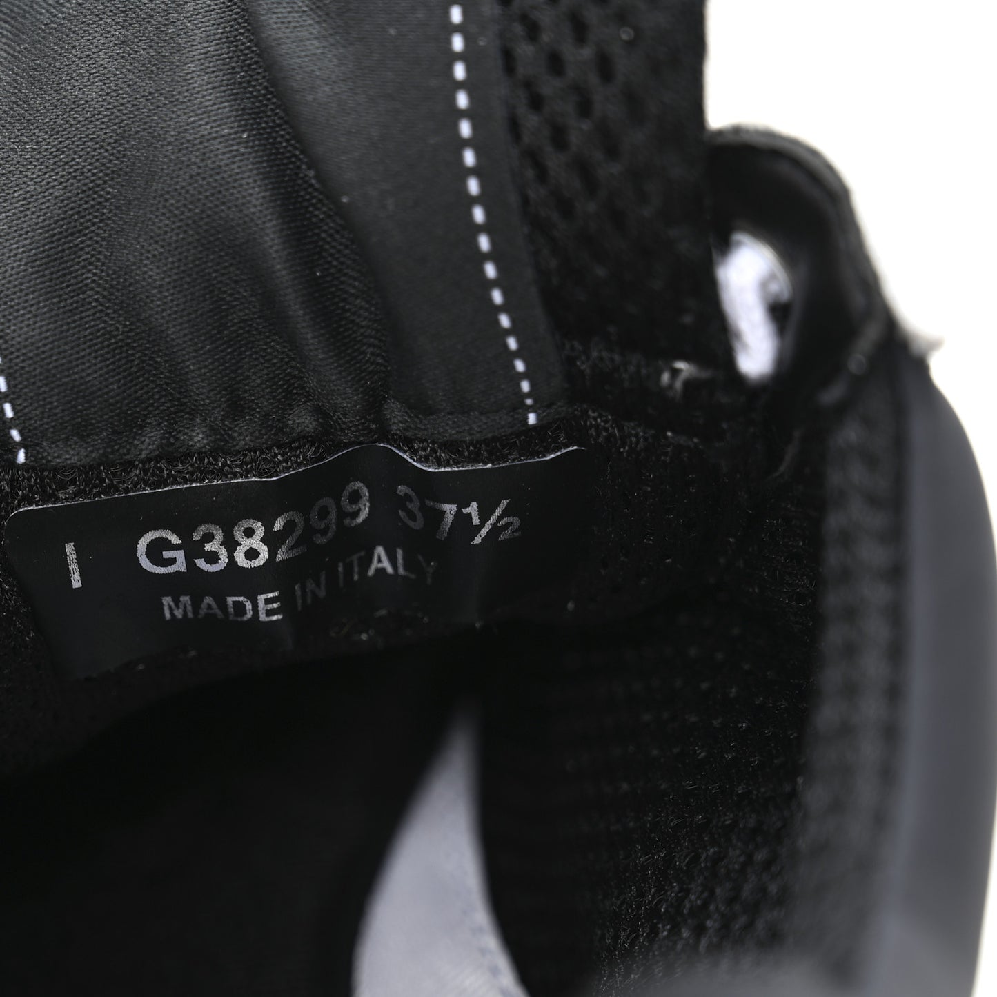 Mesh Suede Calfskin Grained Calfskin Womens CC Sneakers 37.5 White Black