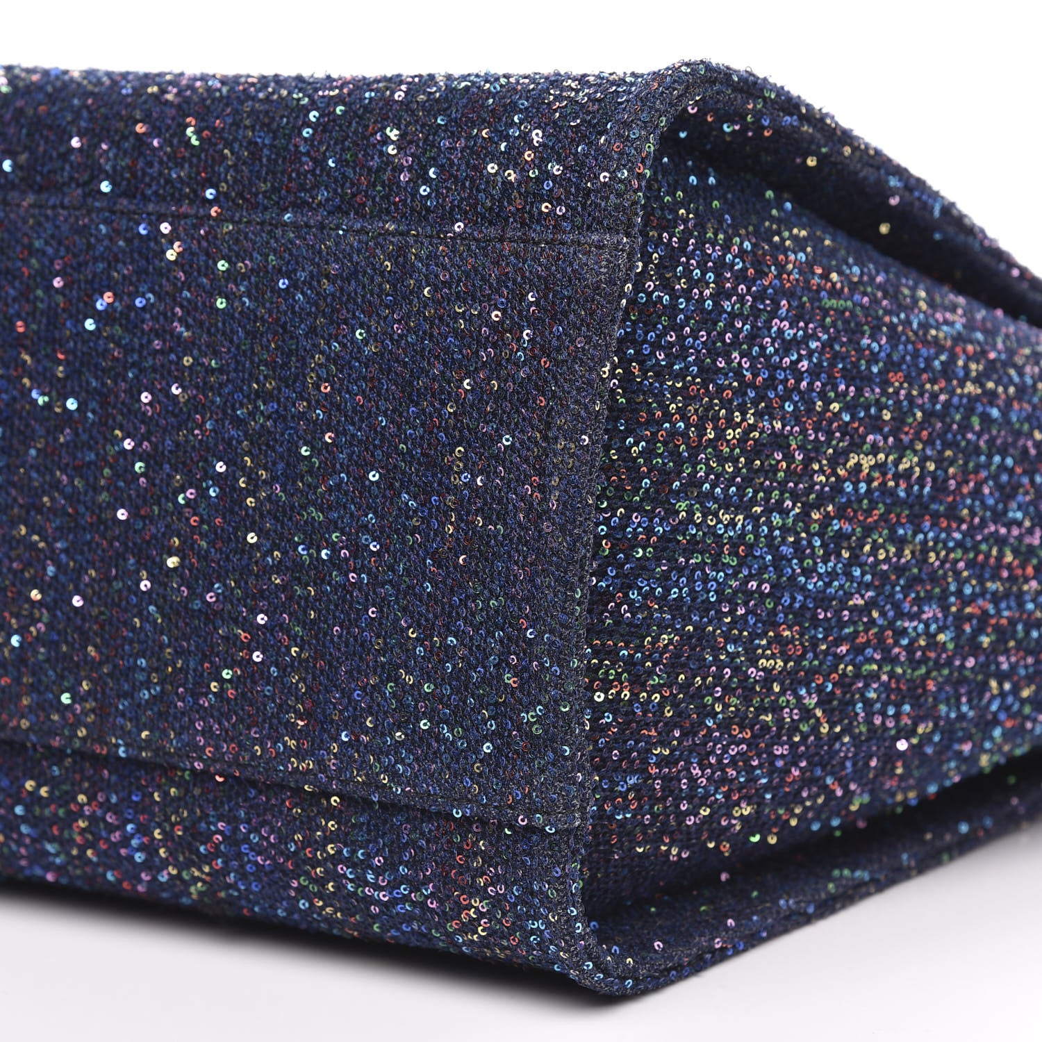 Chanel Viscose Sequins Medium Deauville Tote Navy 10 of 11