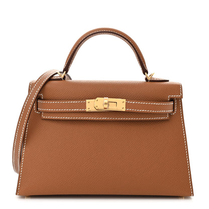 Hermes Epsom Mini Kelly Sellier 20 Gold 1 of 11