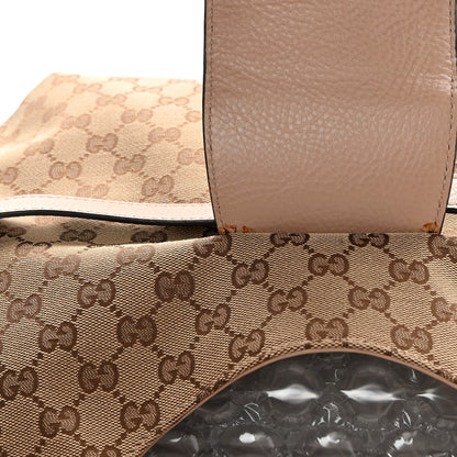 Gucci Monogram Web Medium Dressage Hobo Beige 13 of 13