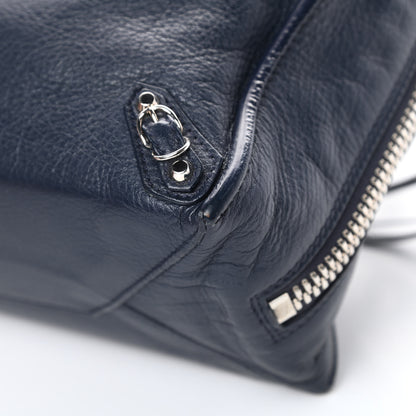 Balenciaga Veau Papier A6 Zip Around Tote Bleu Nuit 10 of 15