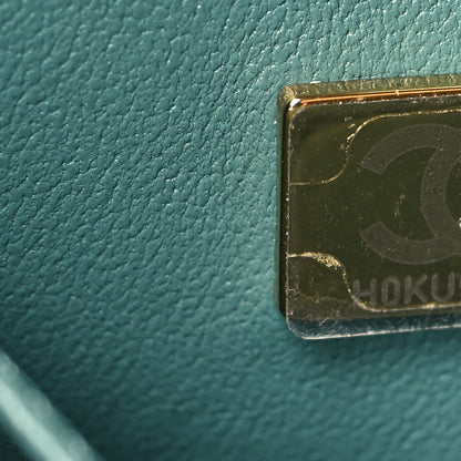 Chanel Caviar Quilted Small Coco Handle Flap Green 6 of 11