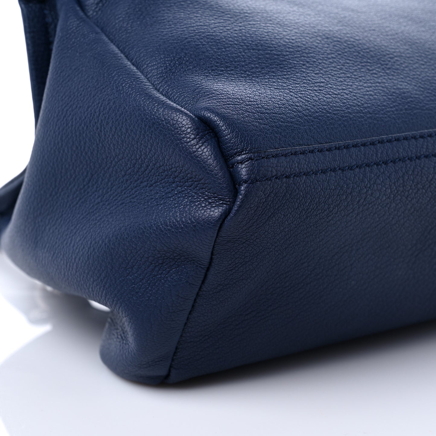 Sugar Goatskin Small Pandora Navy