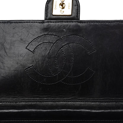 Chanel Lambskin Quilted Medium Single Flap Black 9 of 21