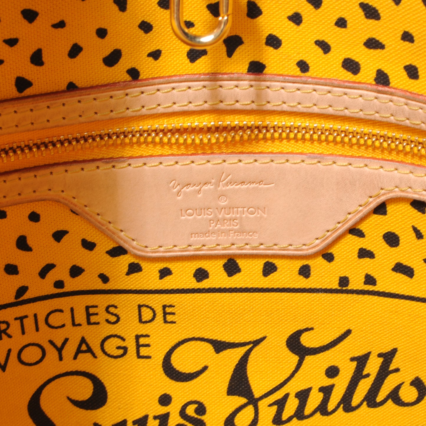 Monogram Kusama Waves Neverfull MM Yellow