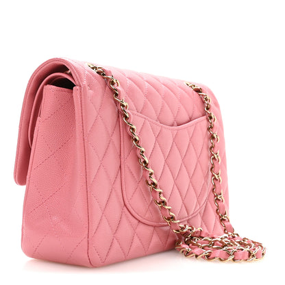 Chanel Caviar Quilted Medium Double Flap Pink 2 of 10