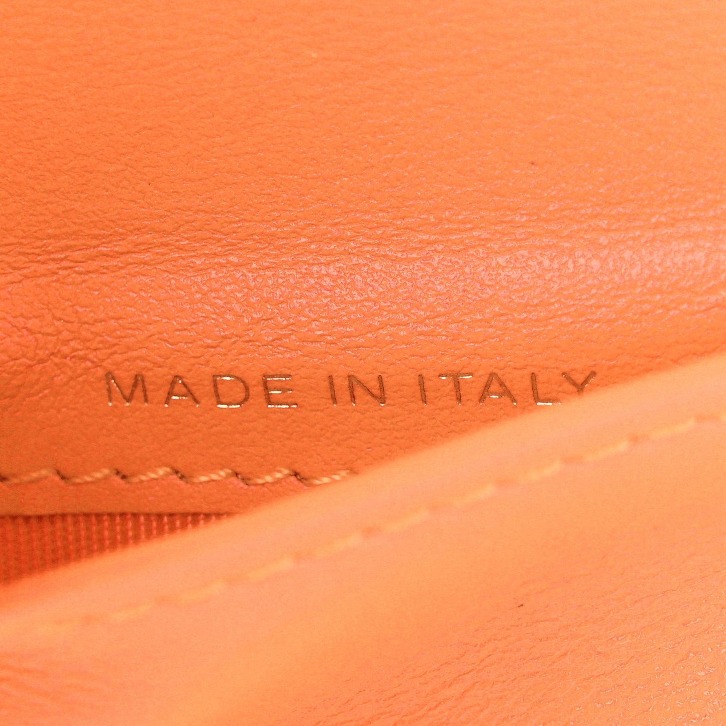 Goatskin Quilted Small Chanel 19 Flap Wallet Orange
