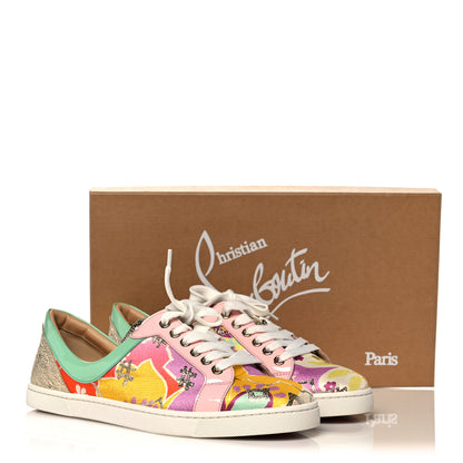 Christian Louboutin Patent Tissu Kyoto Flamingirl Flats 39.5 Multicolor 10 of 10