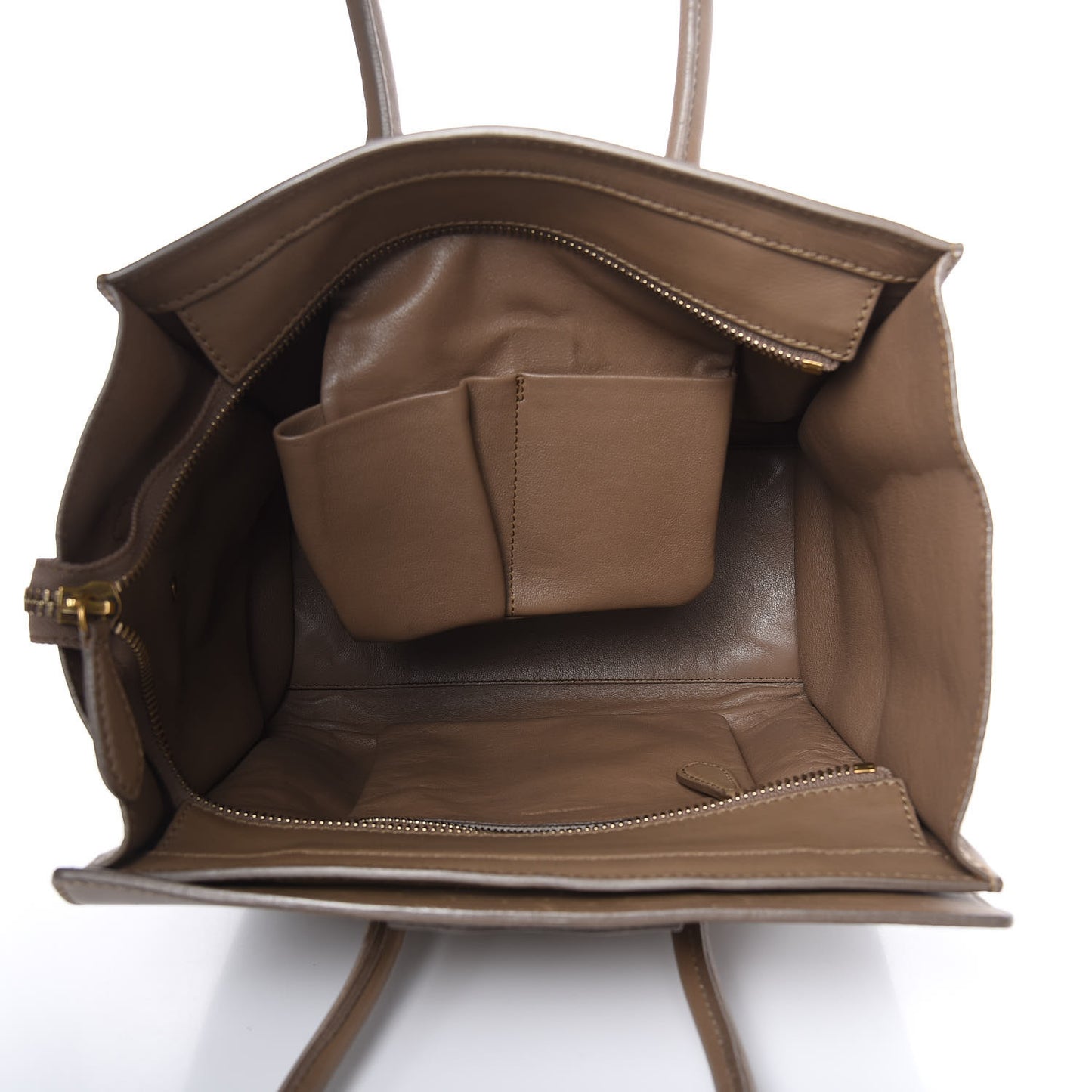 Smooth Calfskin Micro Luggage Camel