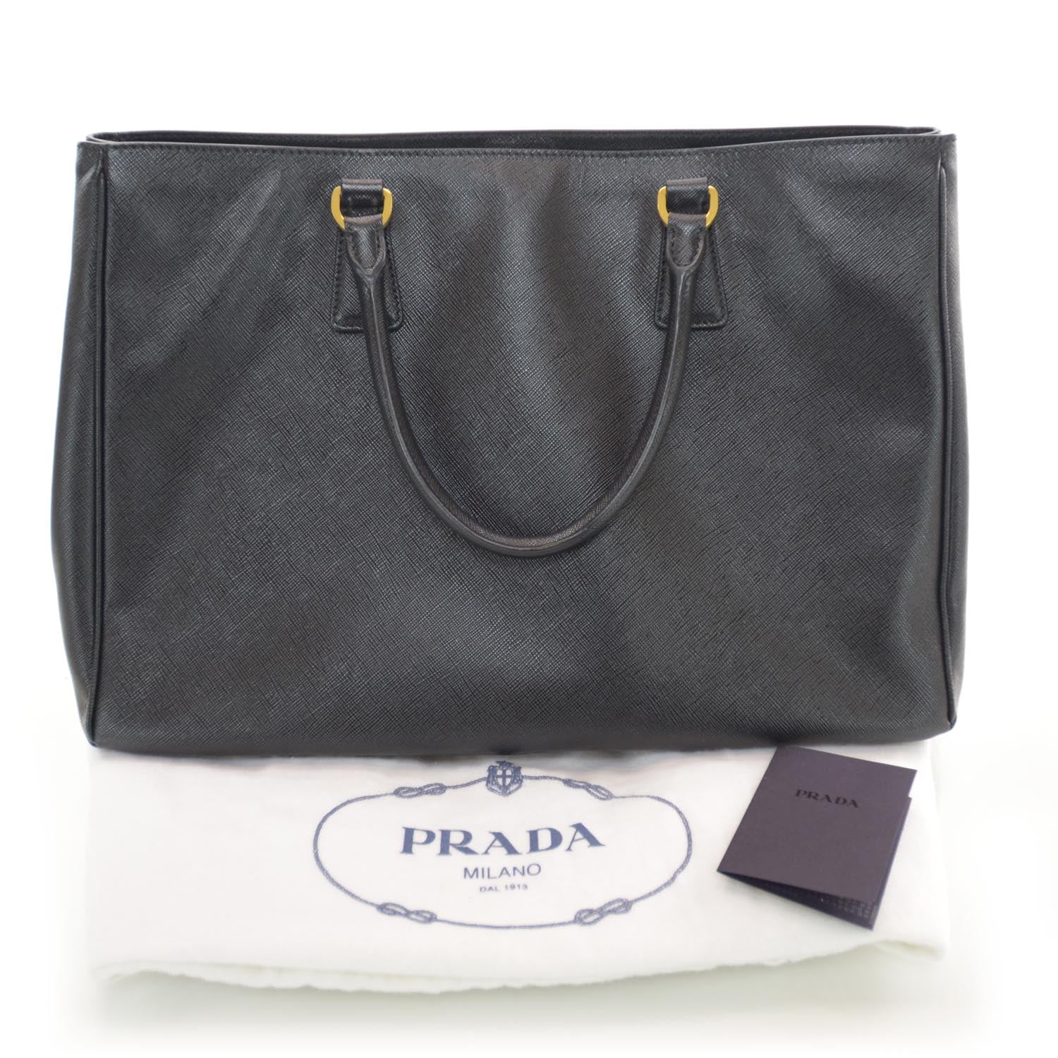Prada Saffiano Lux Tote Black 3 of 8