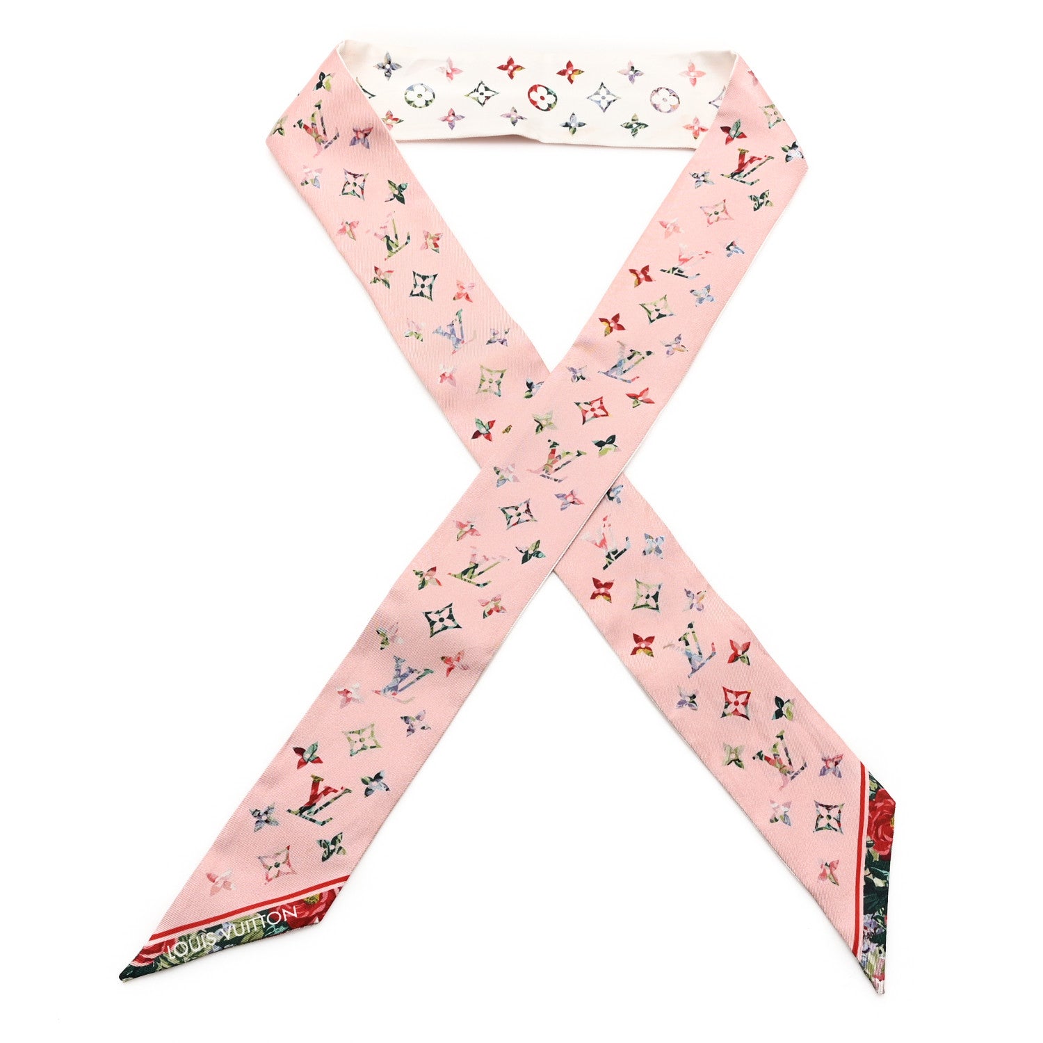 Louis Vuitton Silk Monogram LV Garden Bandeau Pink 1 of 3
