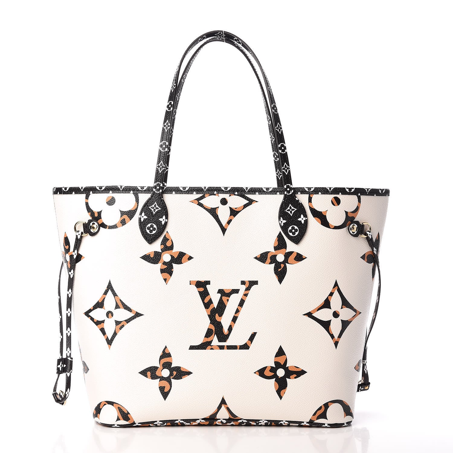 Louis Vuitton Monogram Giant Jungle Neverfull MM Ivory 3 of 10