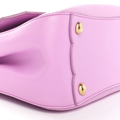 Salvatore Ferragamo Calfskin Flower Flap Bag Pink 9 of 11