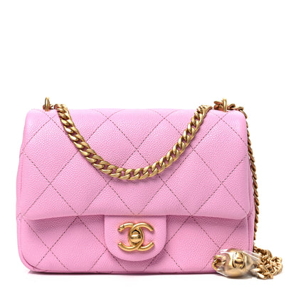 Chanel Caviar Quilted Mini Sweetheart Flap Lilac 1 of 7