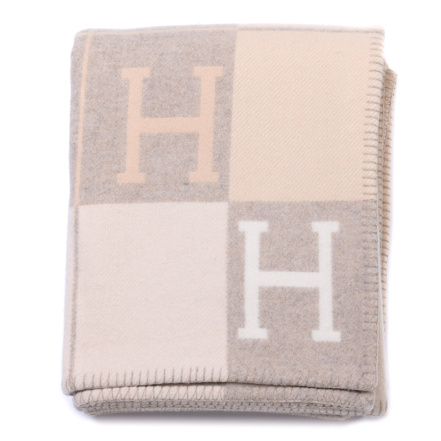 Hermes Wool Cashmere Avalon III Blanket Coco Camomille 1 of 3