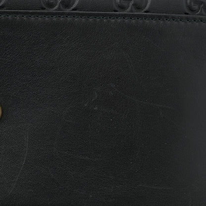 Gucci Guccissima Signature Medium Shoulder Tote Bag Black 14 of 14