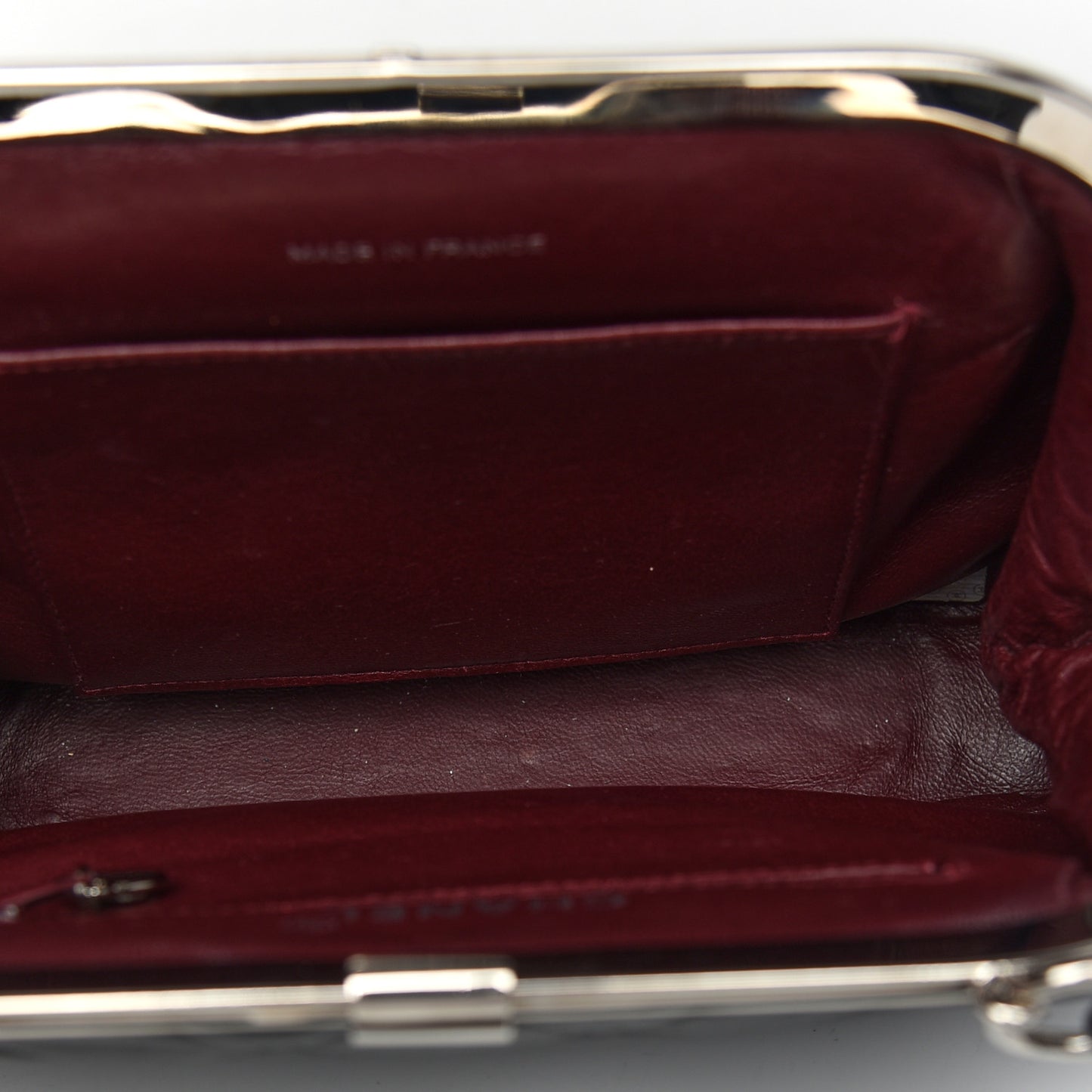 Lambskin Quilted Kisslock Frame Bag Black