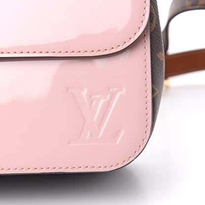 Louis Vuitton Patent Calfskin Monogram Cherrywood BB Rose Ballerine 7 of 10