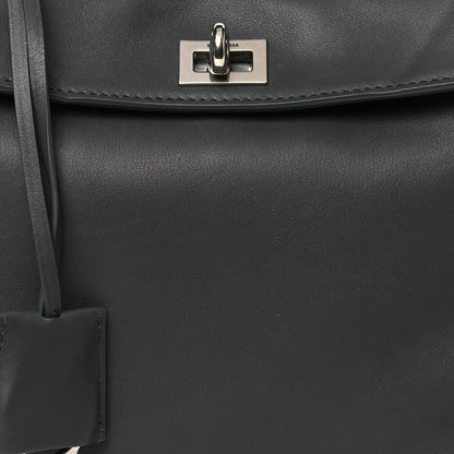 Balenciaga Natural Smooth Calfskin Mini Rodeo Top Handle Handbag Grey 8 of 10