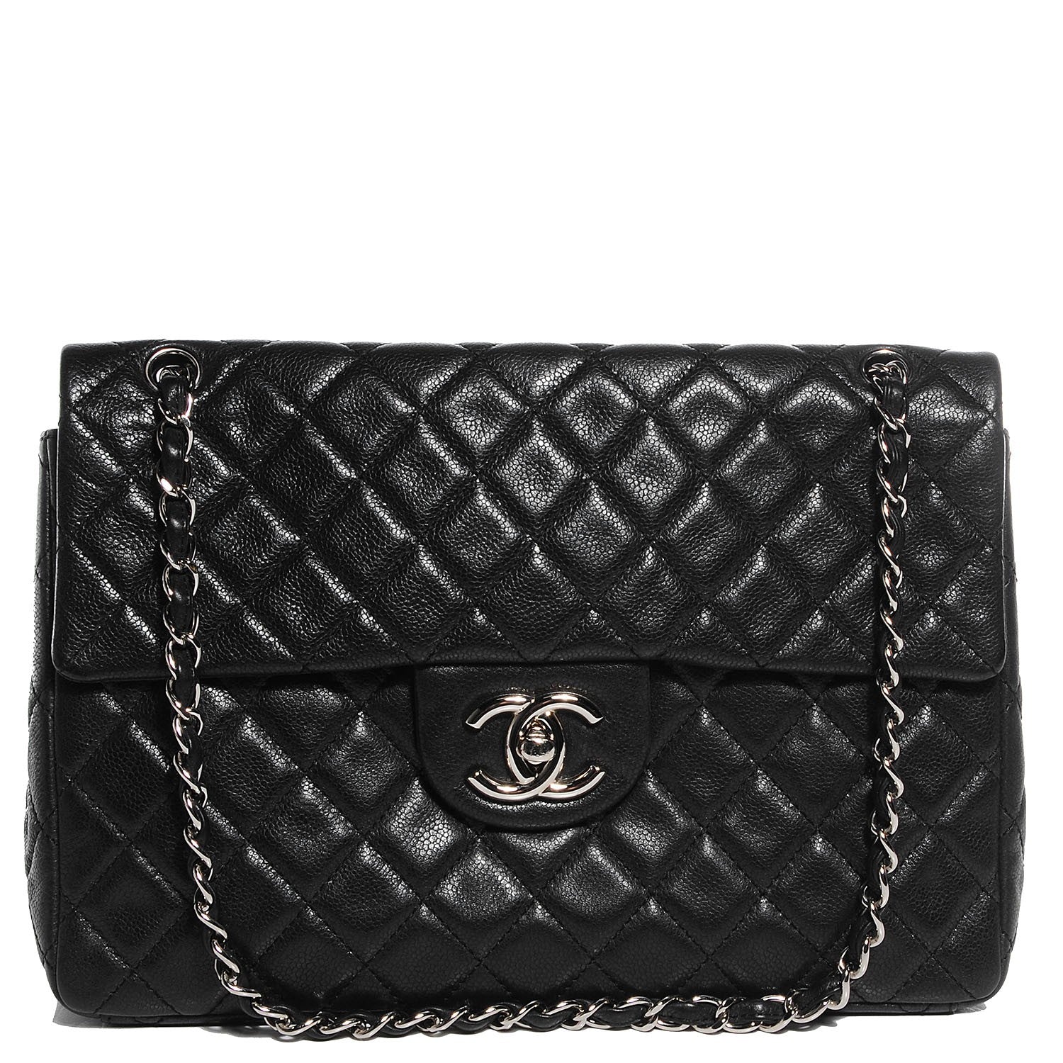 Chanel Caviar Maxi Single Flap Black 1 of 8