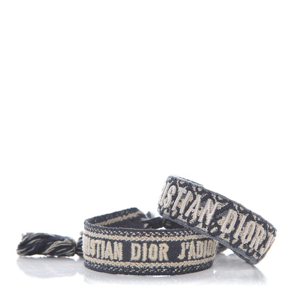 Christian Dior Woven Cotton J'Adior Friendship Bracelet Set 1 of 5