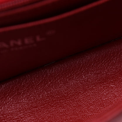 Chanel Patent Calfskin Quilted Mini Rectangular Flap Red 12 of 14