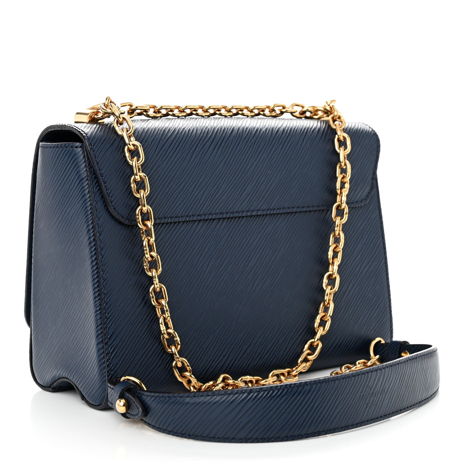 Louis Vuitton Epi Twist Shoulder Bag MM Indigo 3 of 9