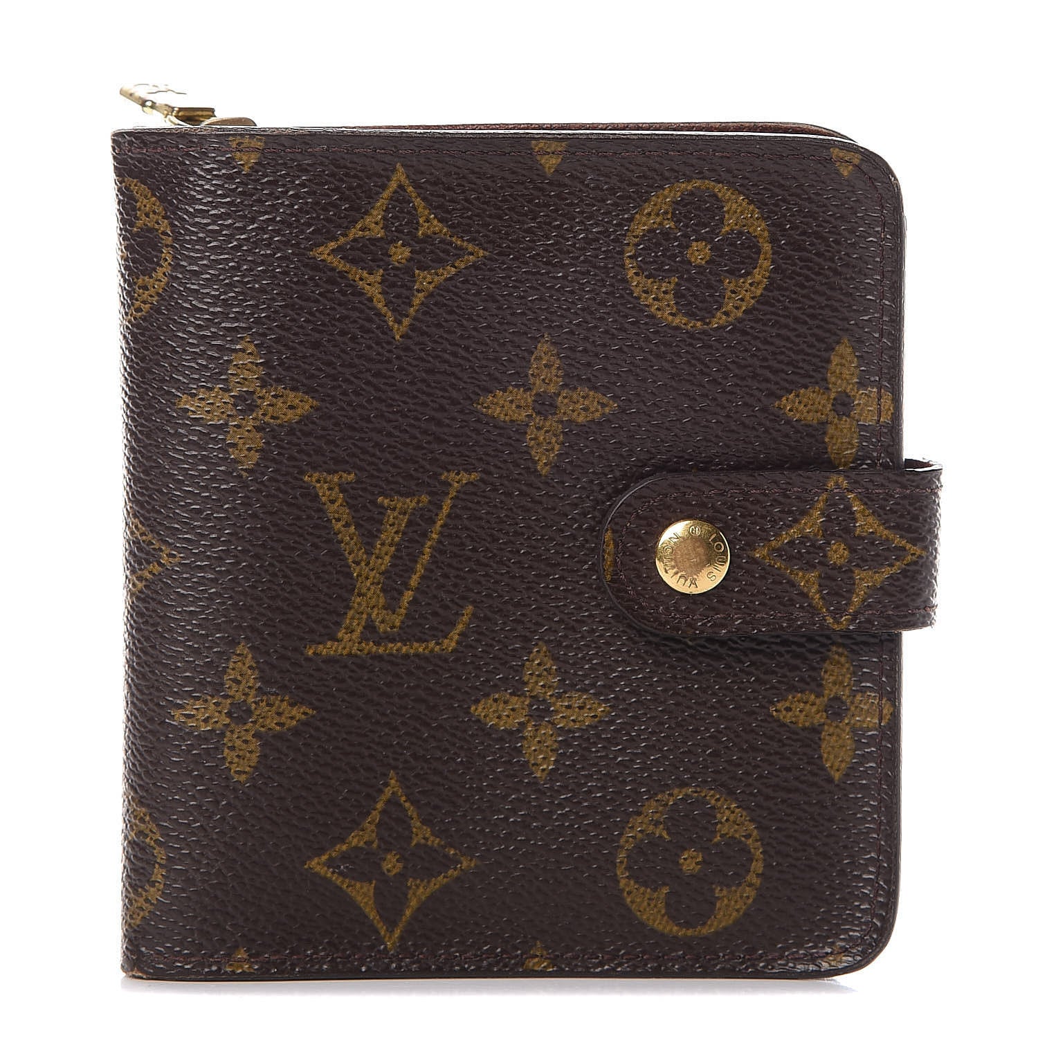 Louis Vuitton Monogram Compact Zippe Zipped Wallet 1 of 9