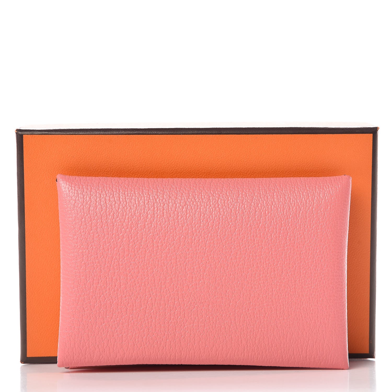 Hermes Chevre Mysore Calvi Card Case Rose Lipstick 8 of 8