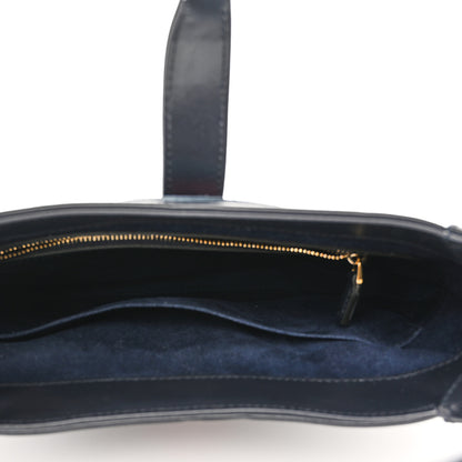 Gucci Suede Boarded Dyana Lux Calfskin Suede Small Jackie 1961 Hobo Navy 5 of 9