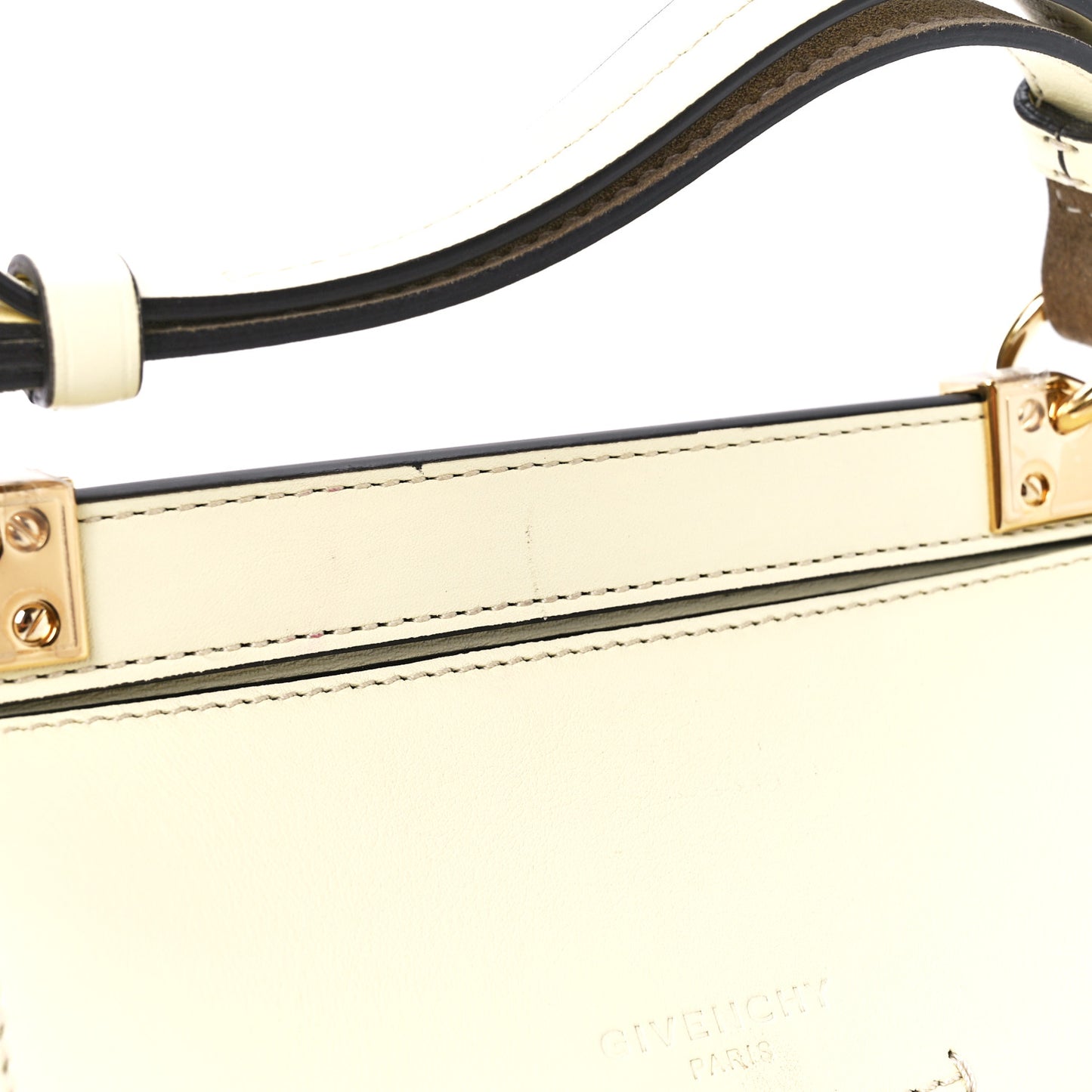 Calfskin Mini Mystic Shoulder Bag Pale Yellow