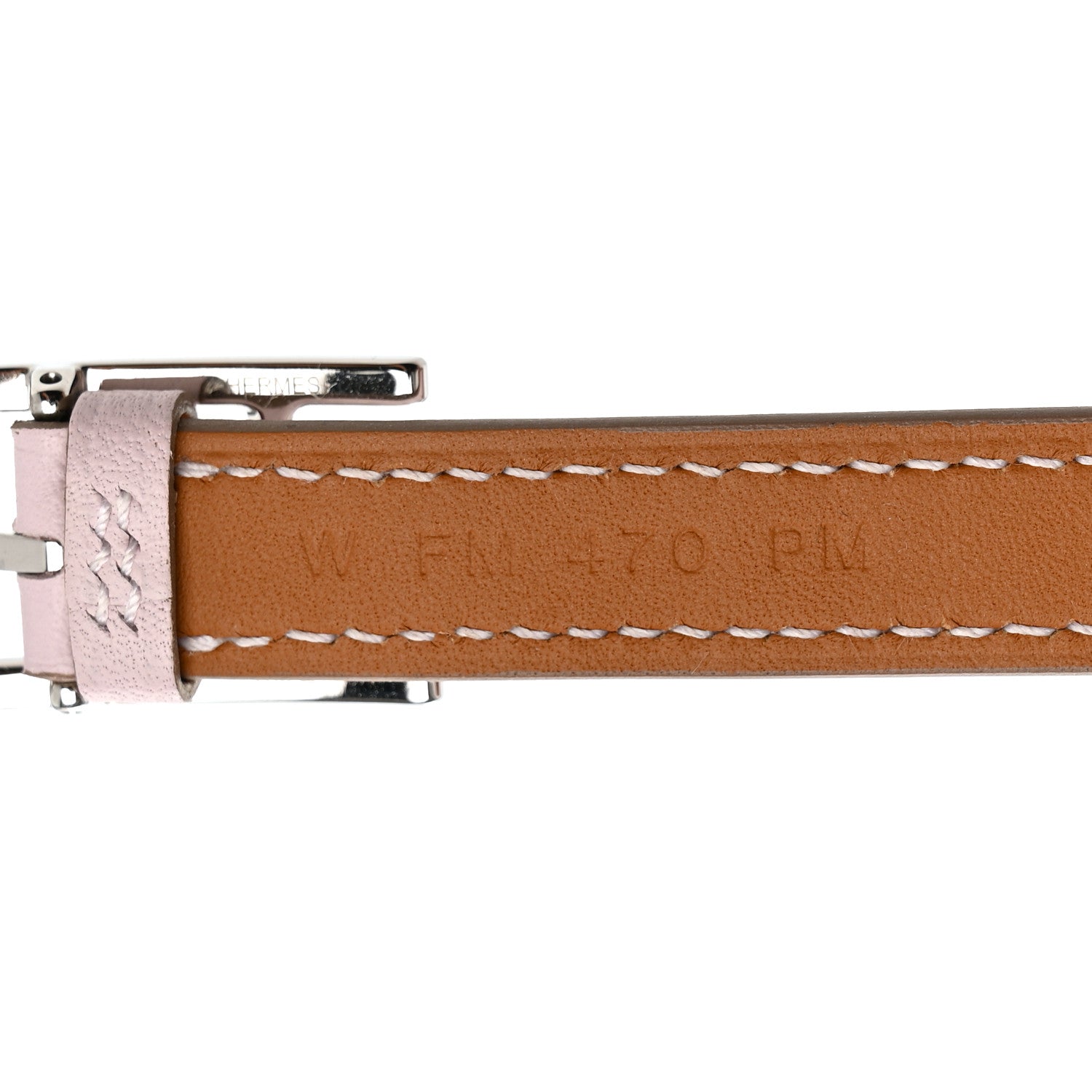 Hermes Swift 42mm Apple Watch Double Tour Hapi Band Mauve Pale 3 of 5