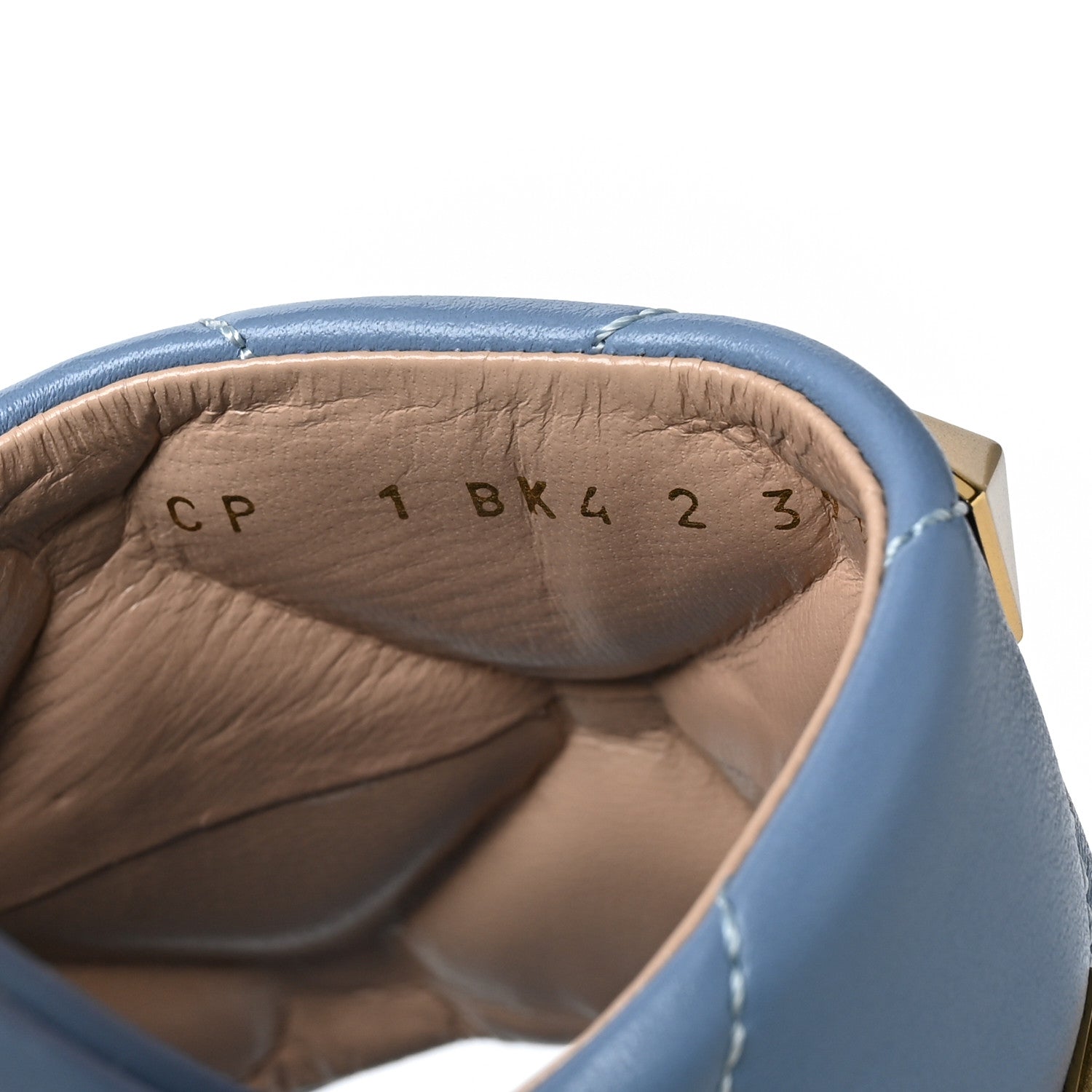 Valentino Garavani Nappa Roman Stud Flat Slide Sandals 39.5 Niagara 8 of 8