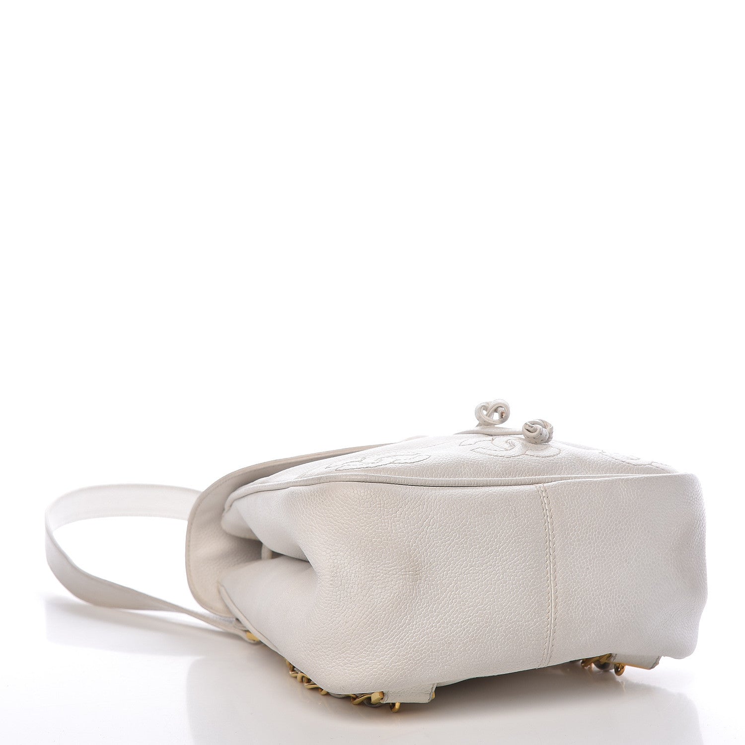 Chanel Caviar CC Backpack White 4 of 24