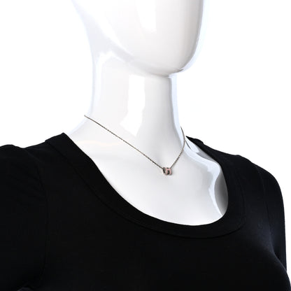 Hermes Palladium Mini Pop H Pendant Necklace Rose Dragee 2 of 6
