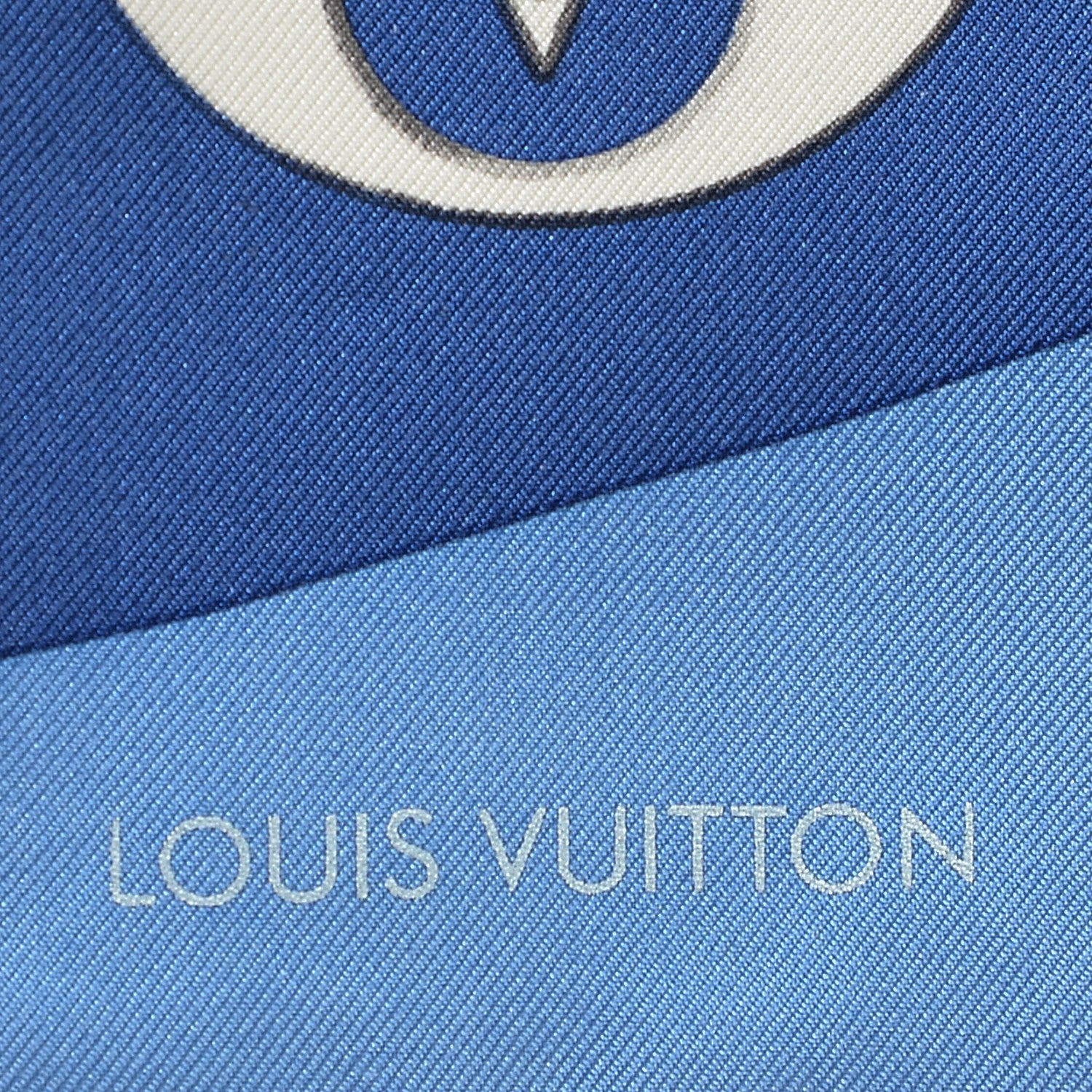 Louis Vuitton Silk Bandeau Blue 3 of 5