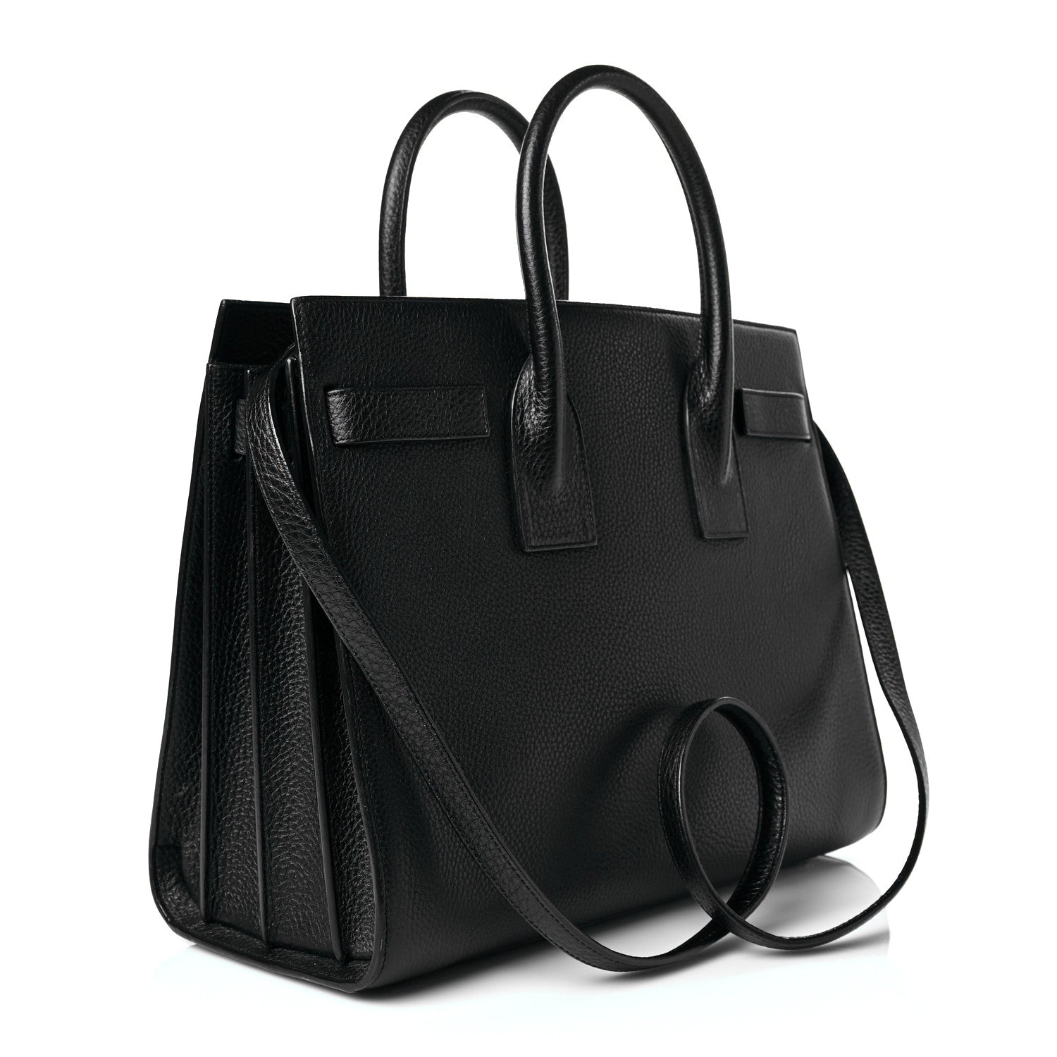 Saint Laurent Grained Calfskin Small Sac De Jour Black 3 of 10
